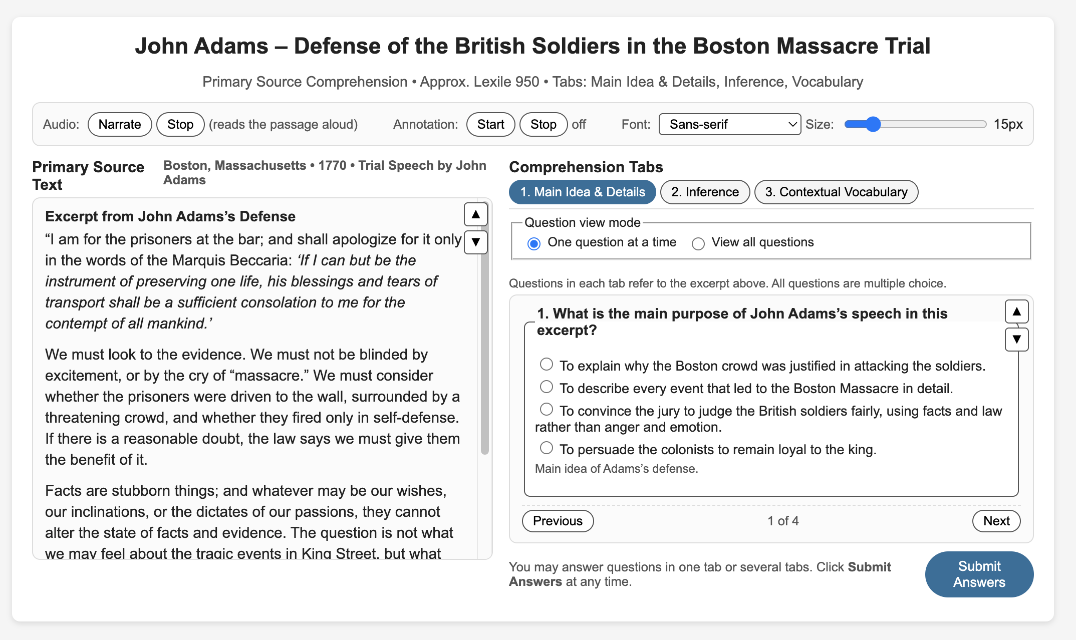 Primary Sources Super Comprehension Digital Bundle